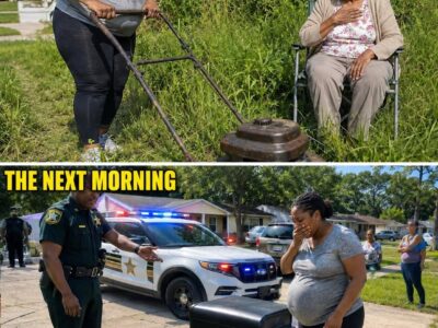I Mowed the Lawn for the 82-Year-Old Widow Next Door – The Next Morning, a She.riff Woke Me up with a Request That Made My Bl.00d Run Cold